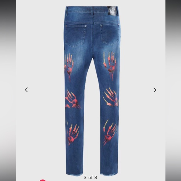 THC The Hideout Clothing Co Jahknow War Memory Jeans in Size 30 - Picture 12 of 15